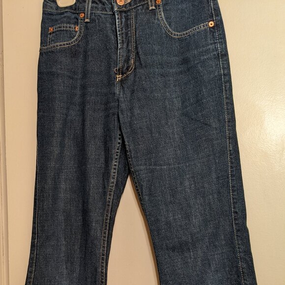 VTG Dark-Wash Blue Jeans - Picture 1 of 6